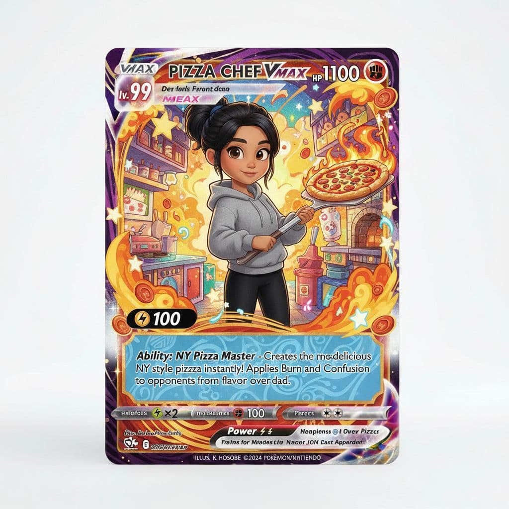 Pokemon Style Trading Card