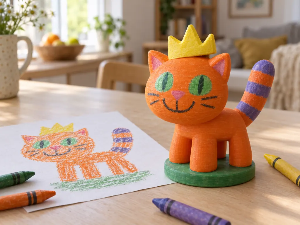Your kid's drawing as a toy